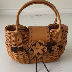 Wicker summer bag